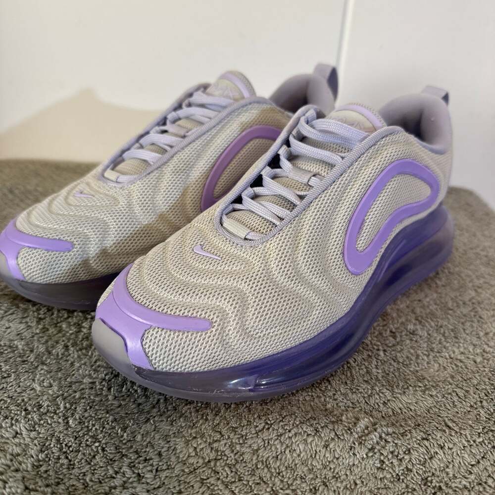 Nike Air Max 720 Pure Platinum Oxygen Purple Women's Sneakers - Picture 2 of 8